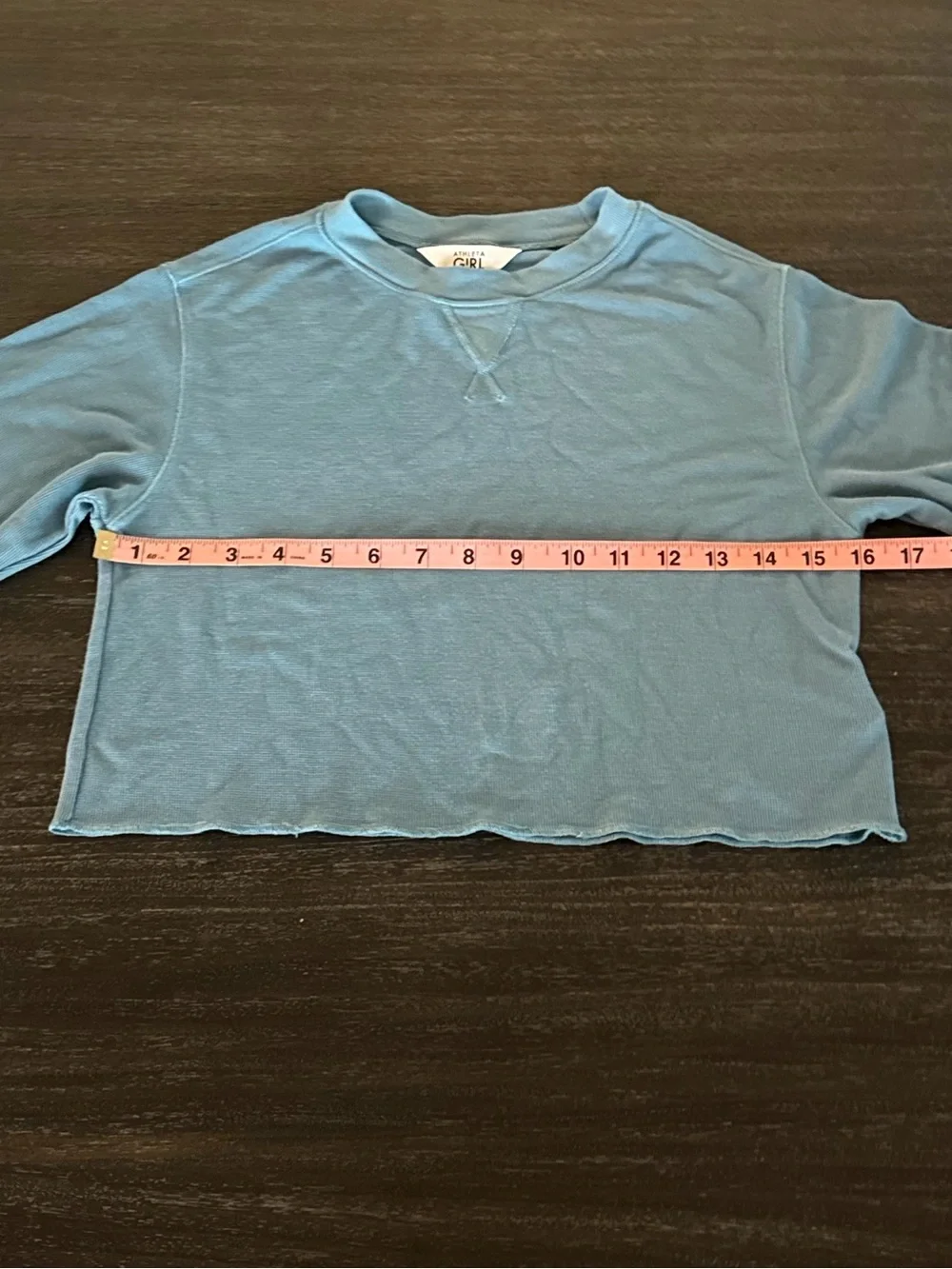 ATHLETA Girl Medium (8/10) Long Sleeve Crop Top